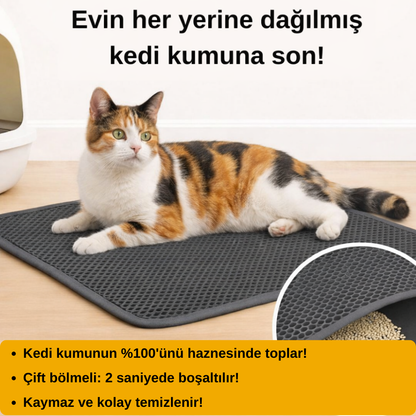 Kedi Kumu Toplayıcı Mat