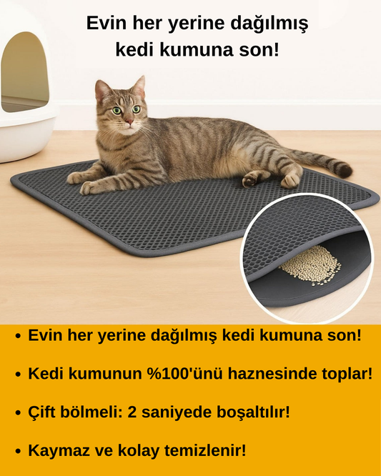 Kedi Kumu Toplayıcı Mat